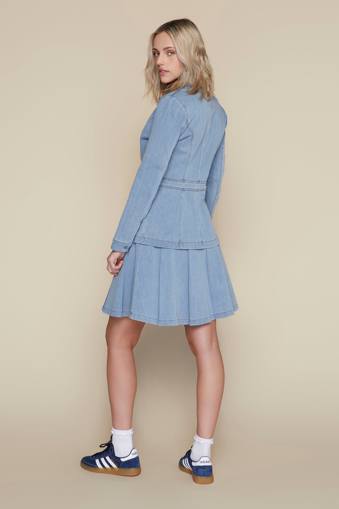 Waldorf Blazer in Stone Wash Denim