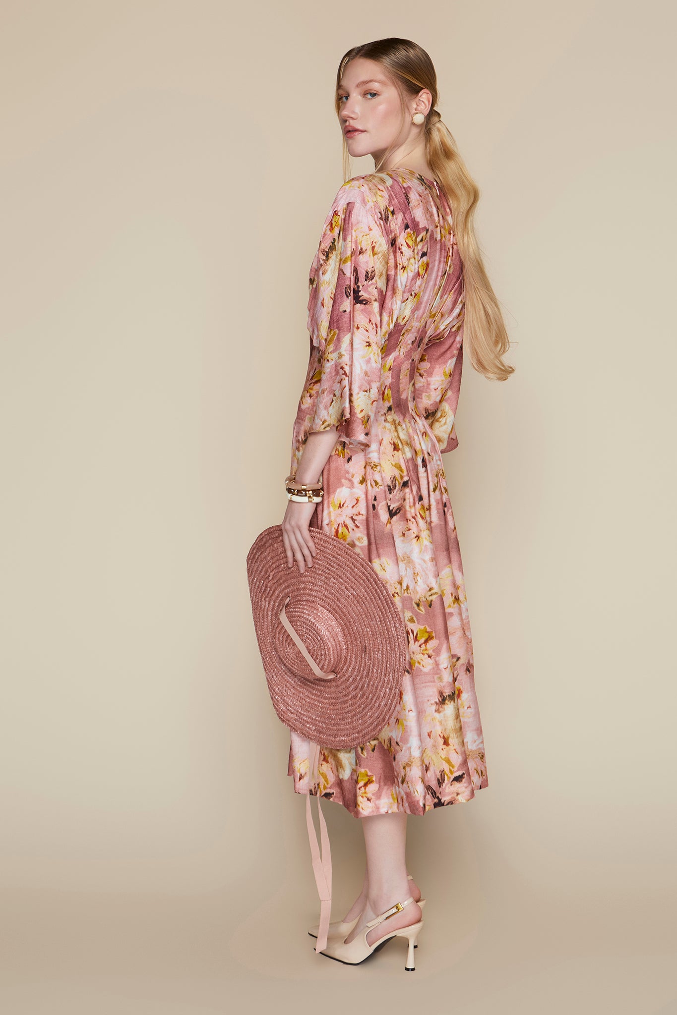 Havana Dress in Mauve Meadow