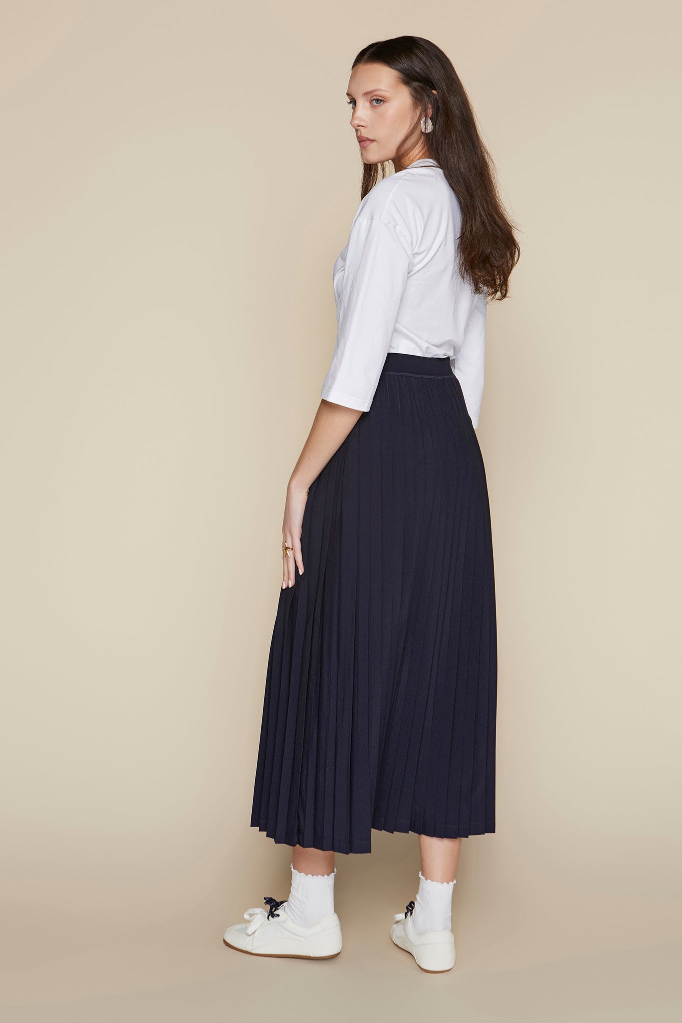 Maxi Rachel Skirt in Deep Indigo Navy