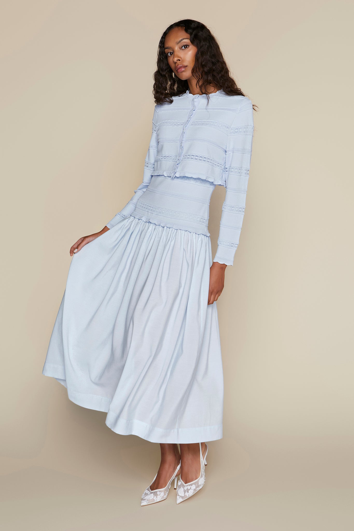Amur Dress in Pale Blue