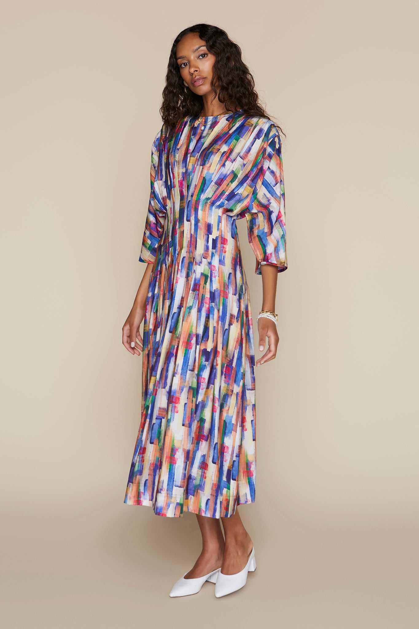 Havana Dress in Watercolor Stroke