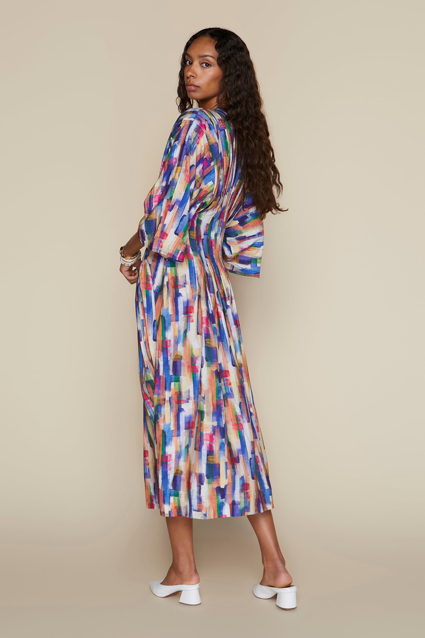 Havana Dress in Watercolor Stroke