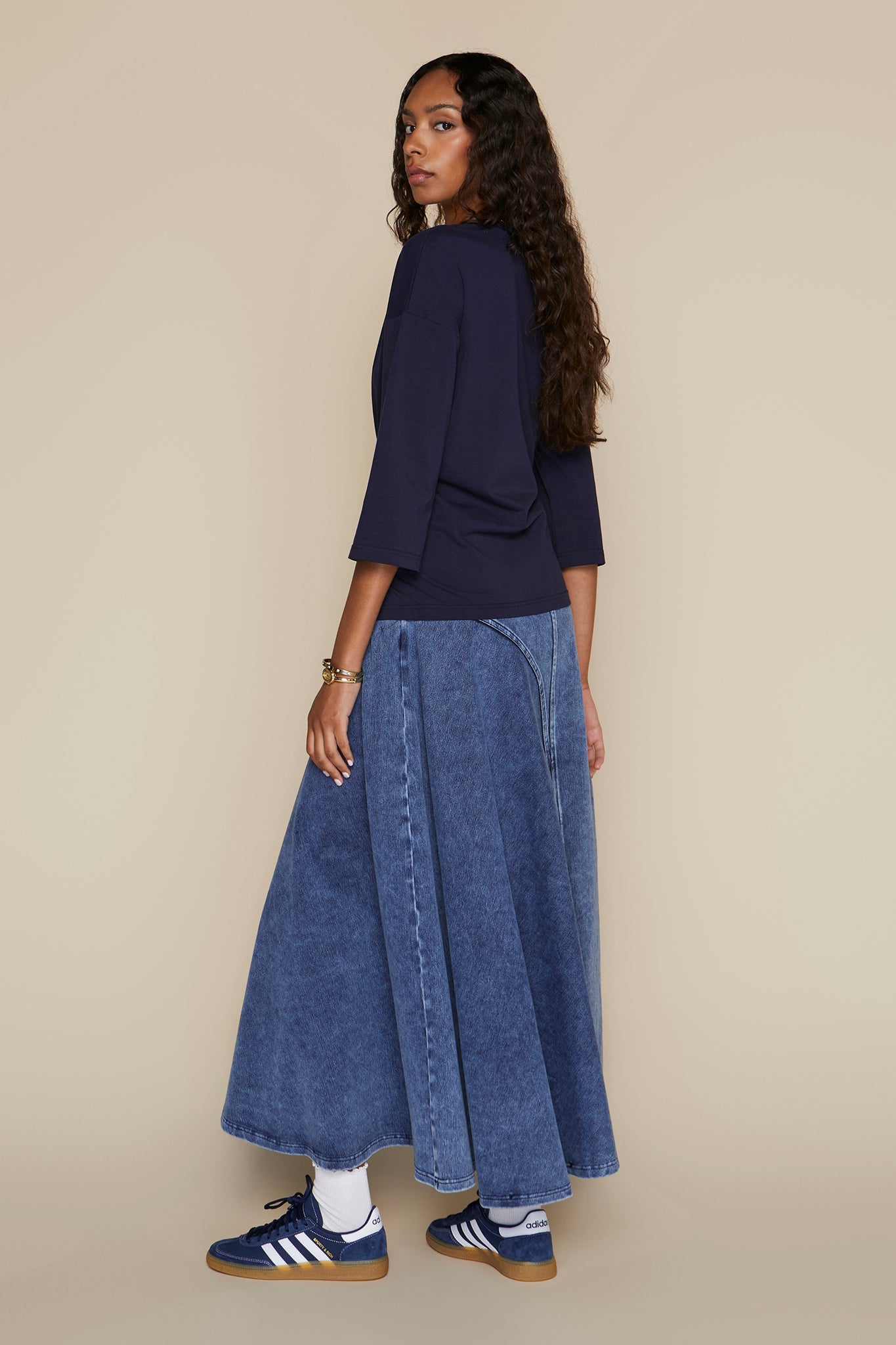 Alila Skirt in Dark Wash Denim