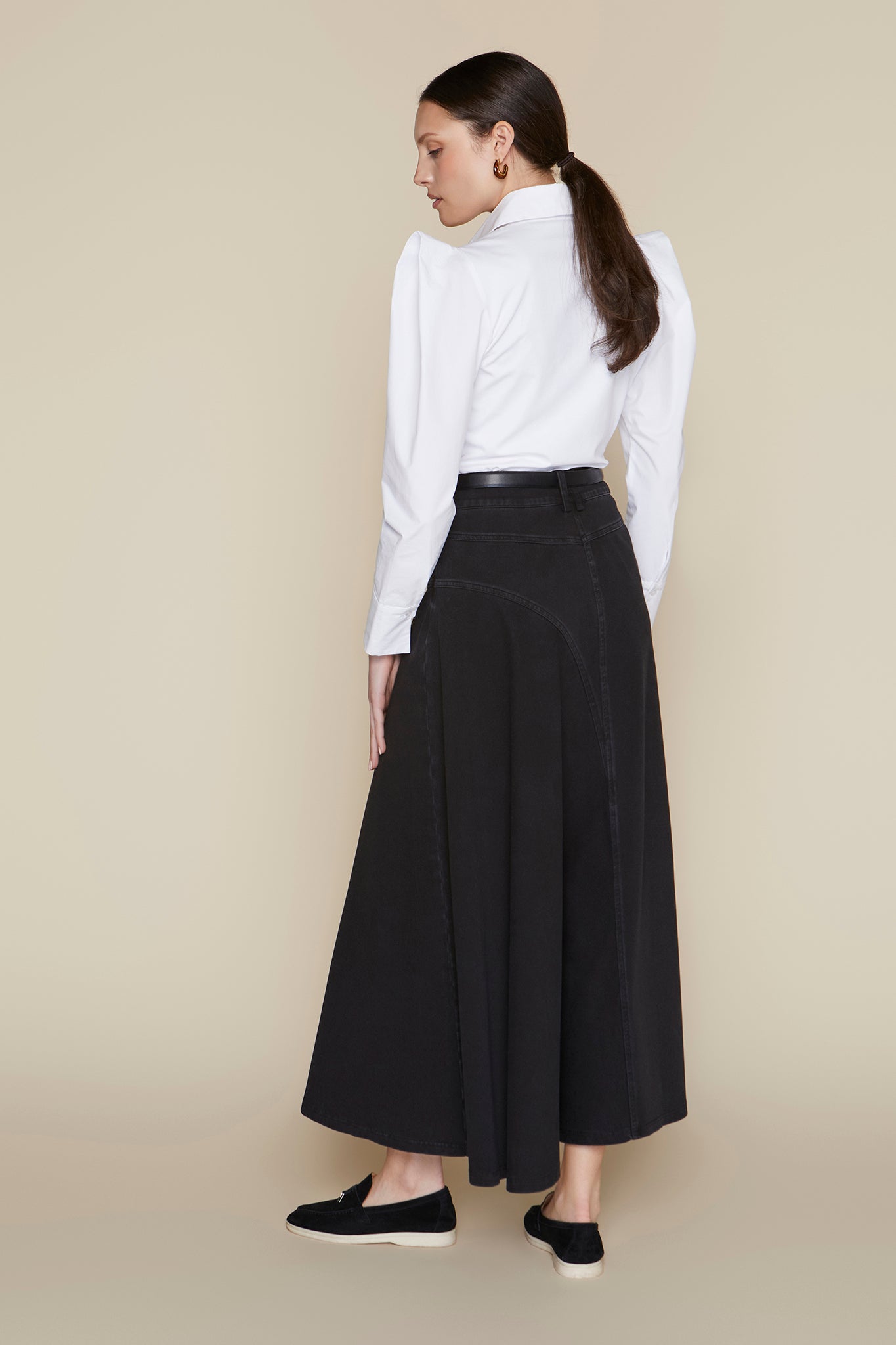 Alila Skirt in Black Denim