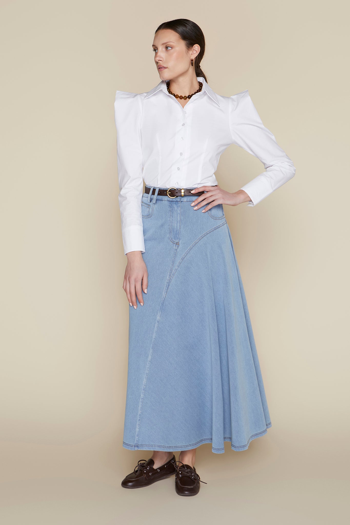 Clyde Blouse in White