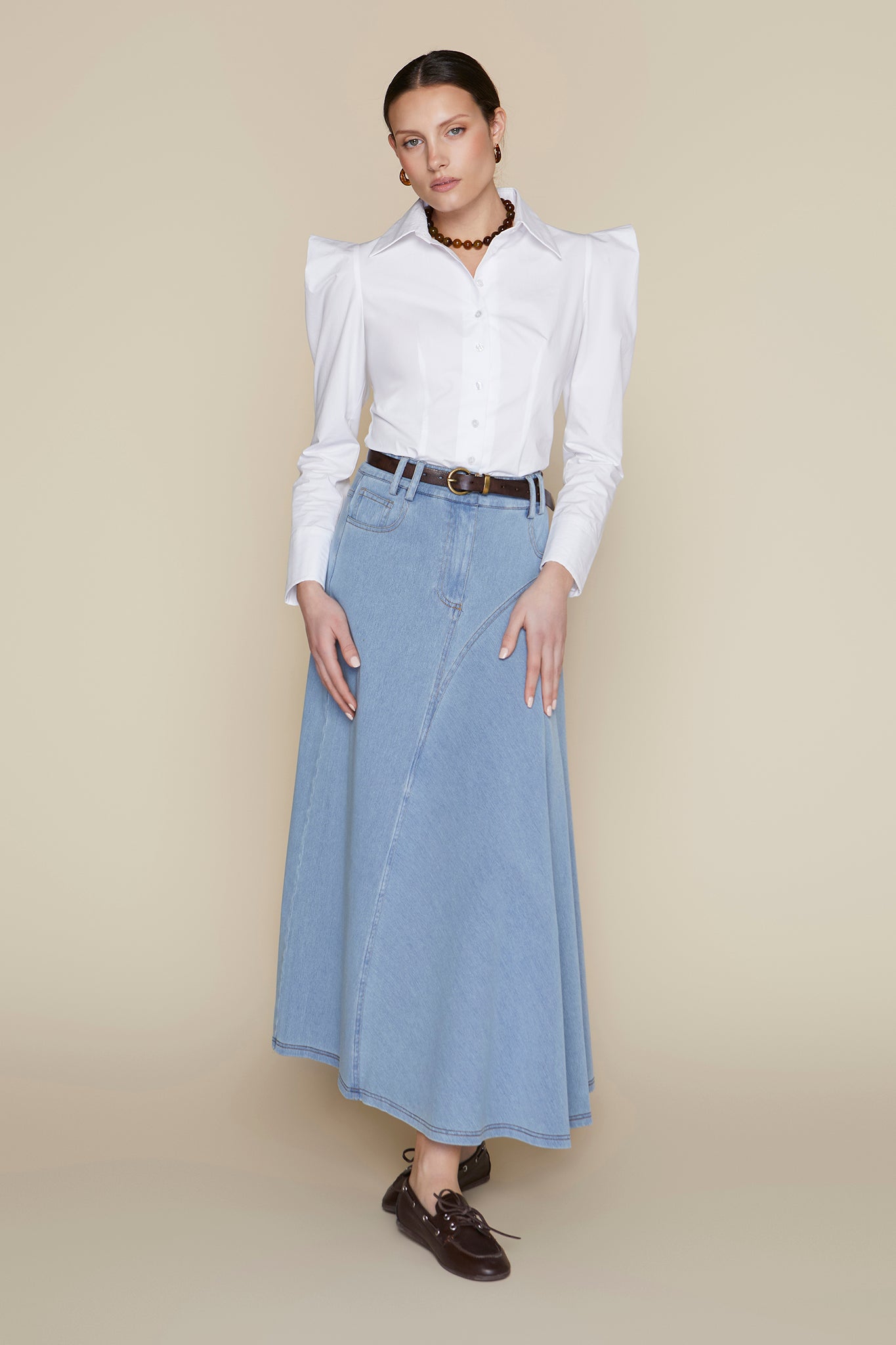 Clyde Blouse in White