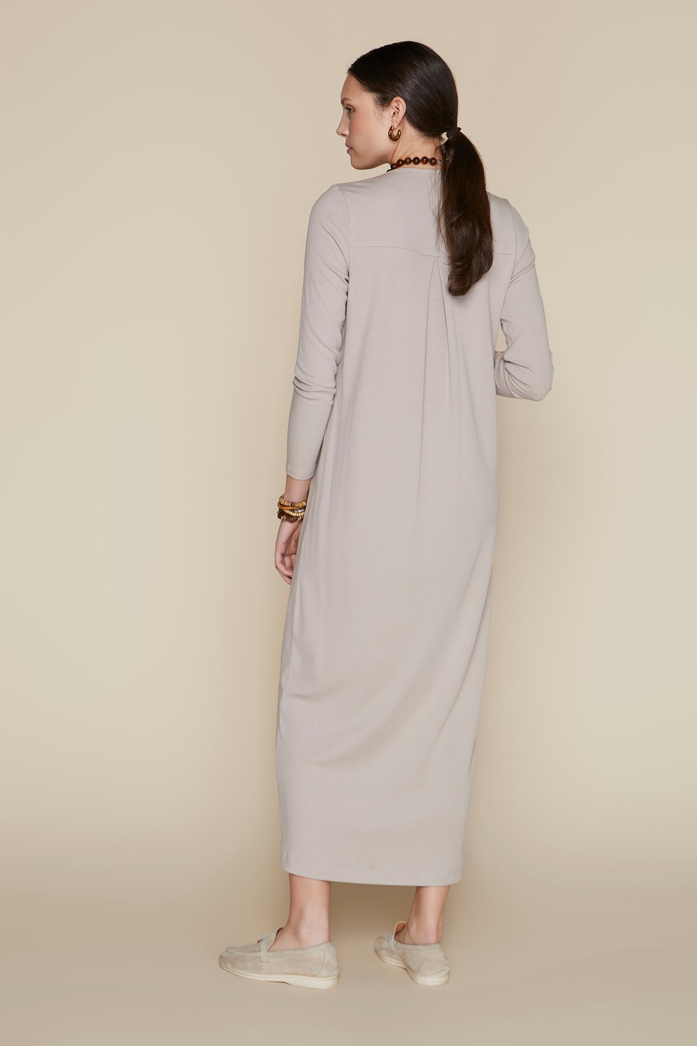 Avon Maternity Dress in Bone