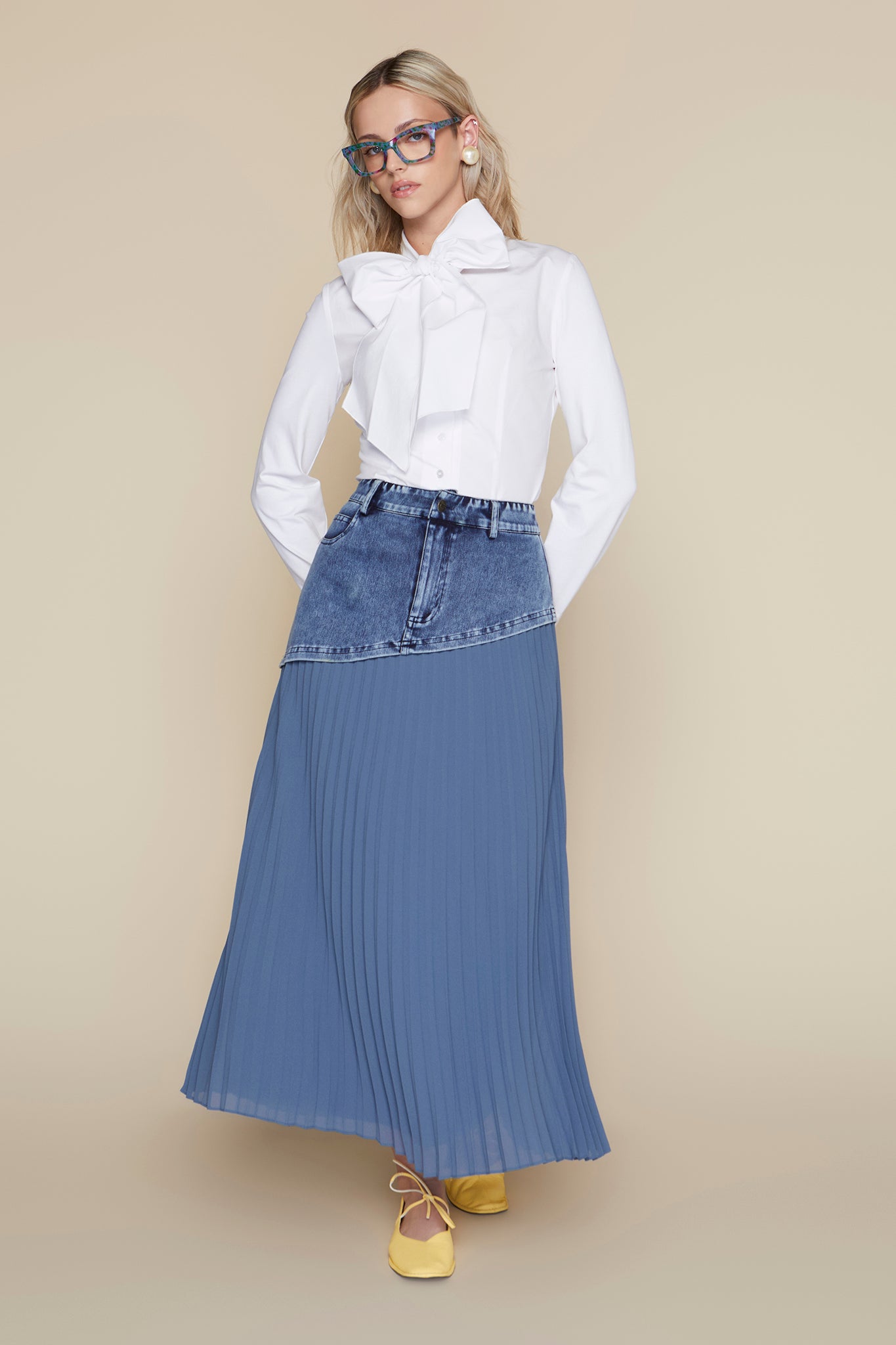 Mersey Skirt in Dark Wash Denim