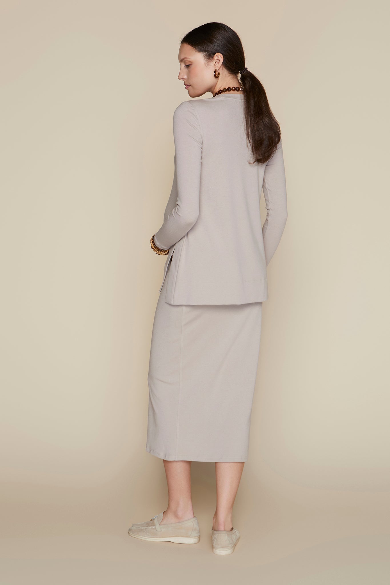 Sapphire Maternity Skirt in Bone