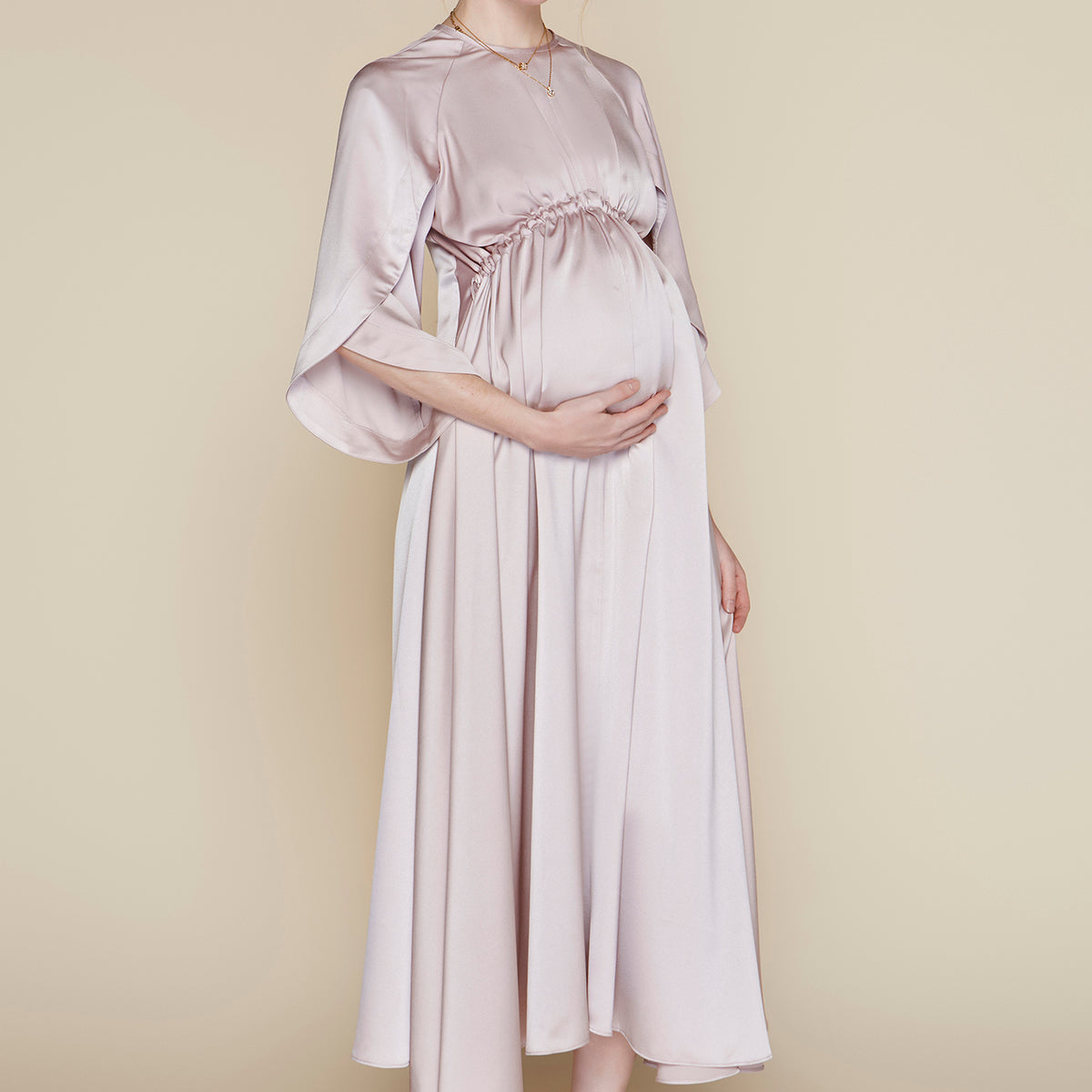 Hudson Maternity Dress in Rose Rose / S
