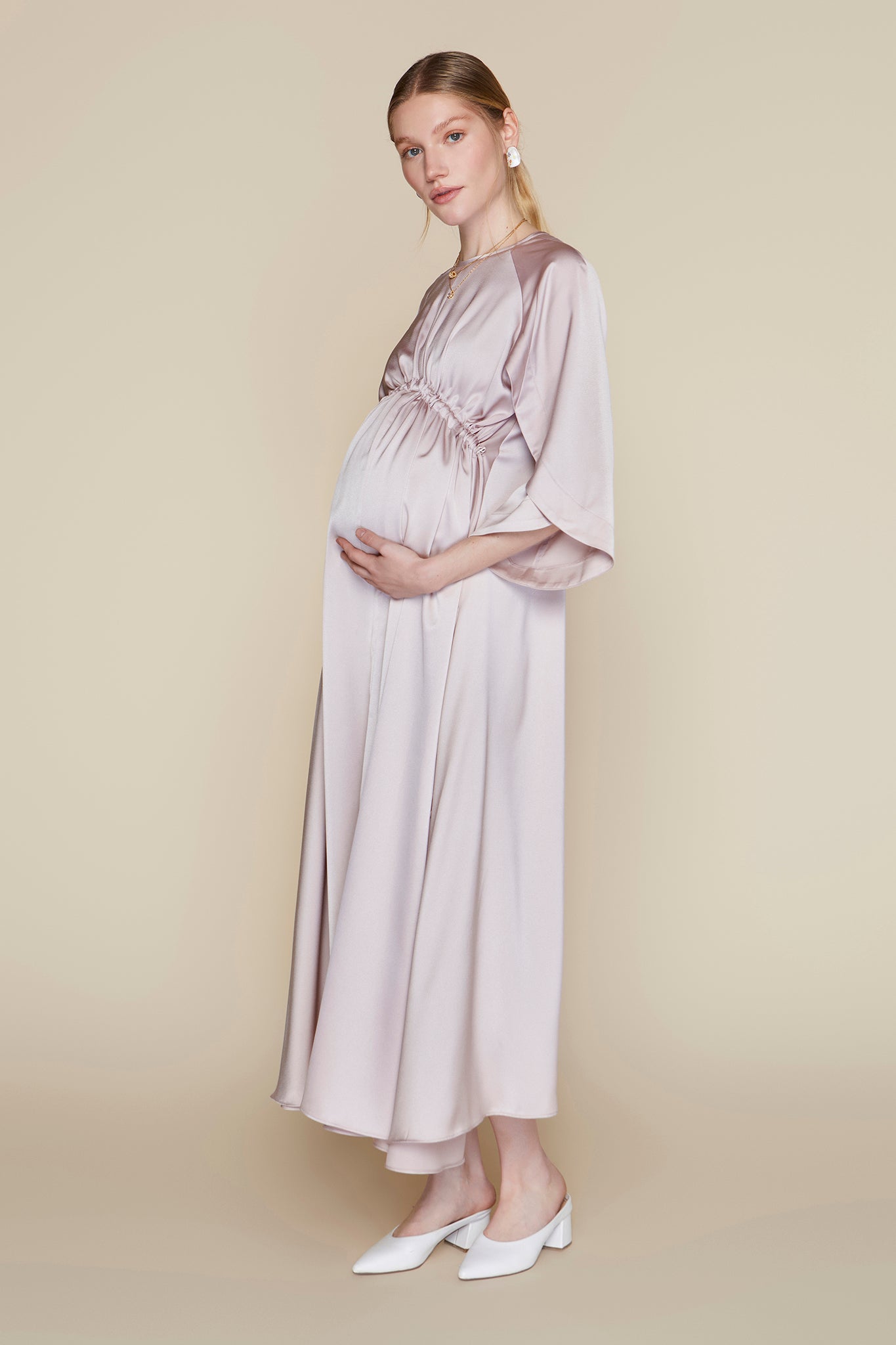 Hudson Maternity Dress in Rose