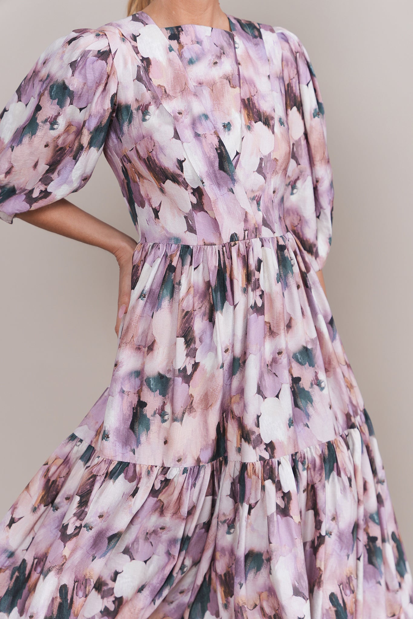 Ellie Convertible Dress in Lavender Mix Floral