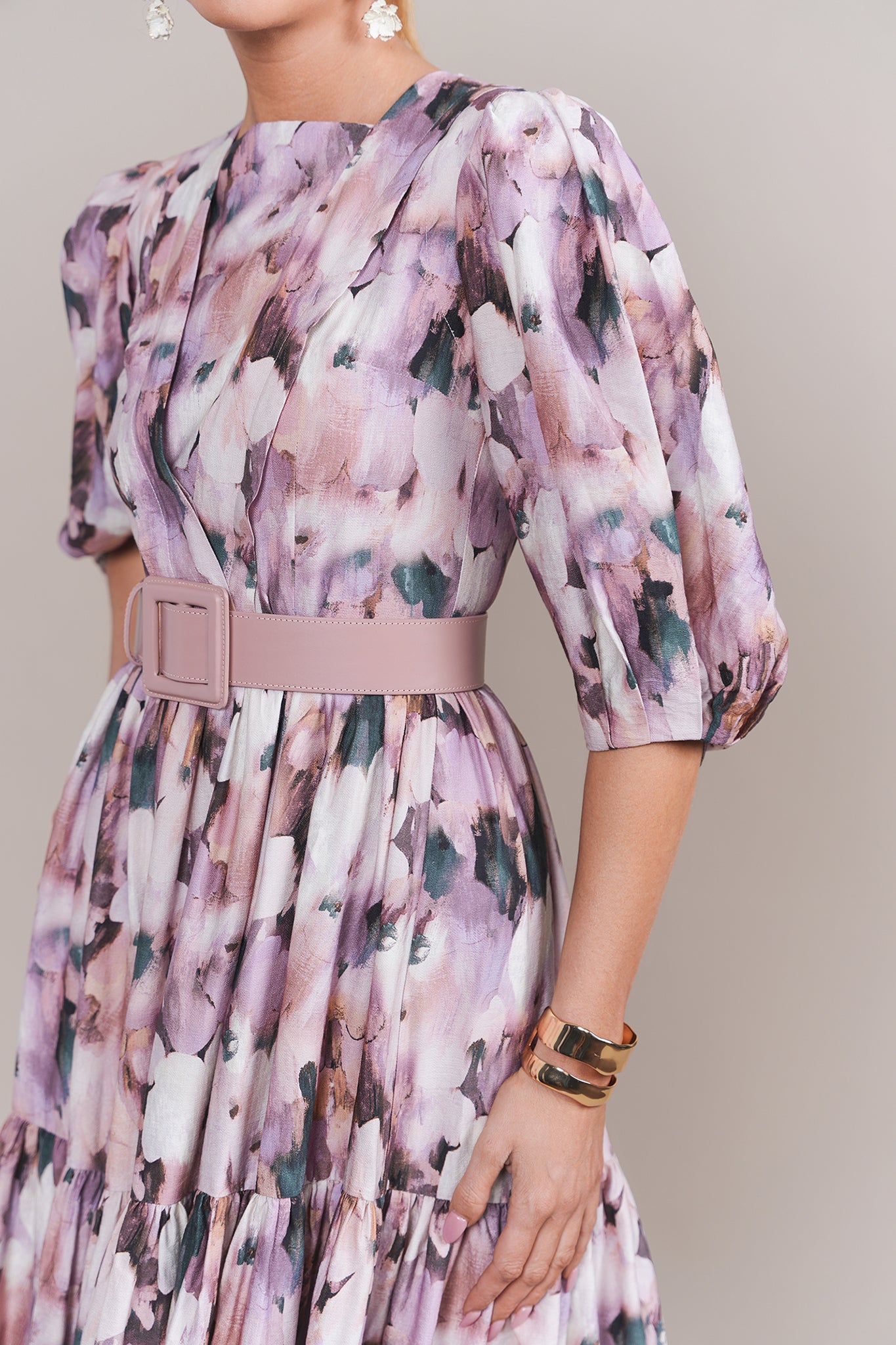 Ellie Convertible Dress in Lavender Mix Floral