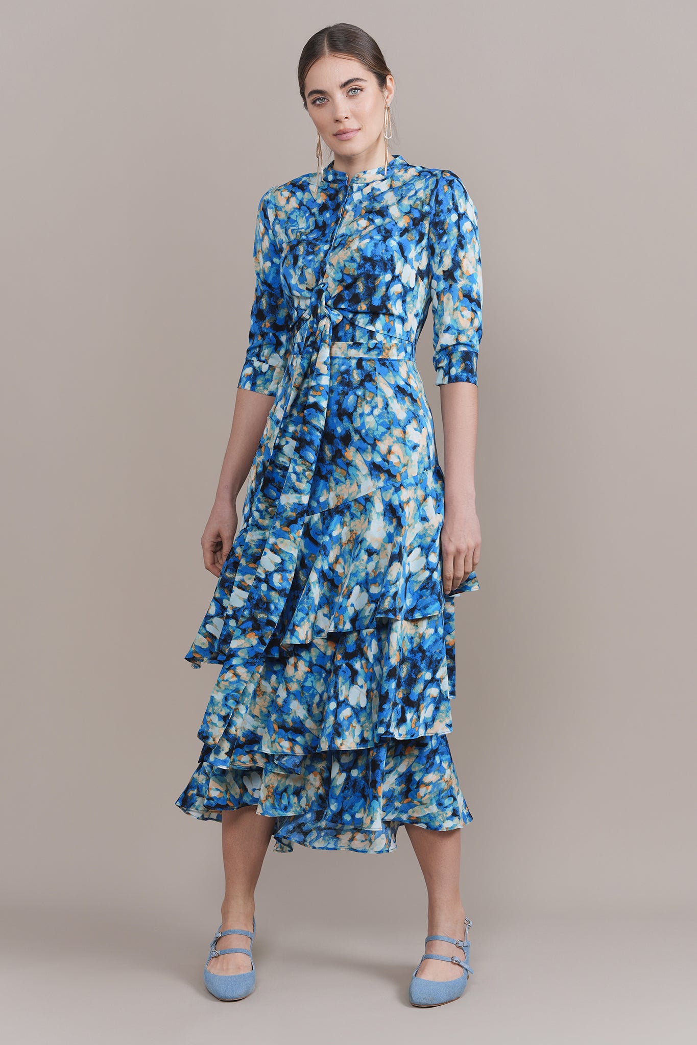 Livia Dress in Blue Mix