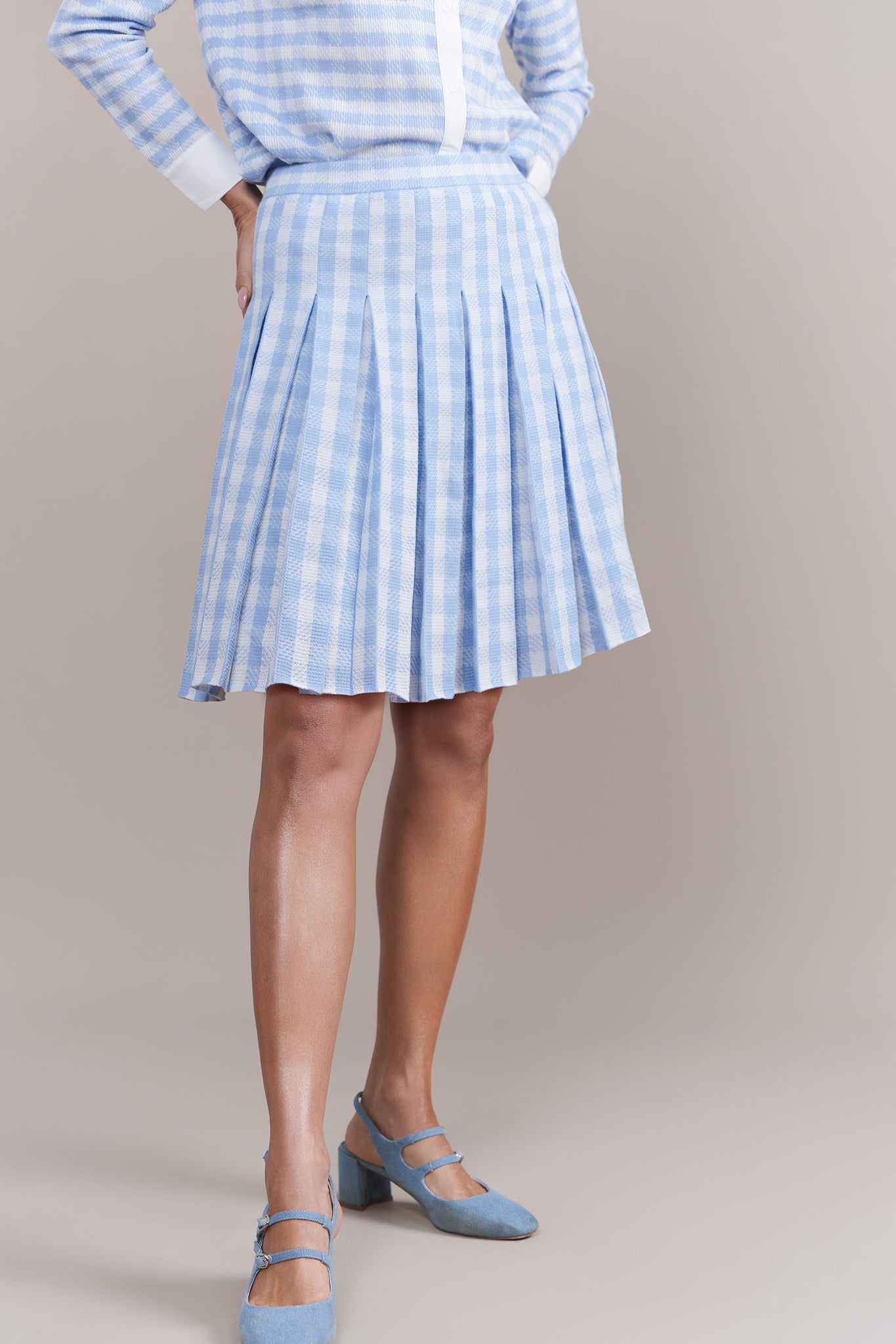 Riviera Skirt in Blue/White