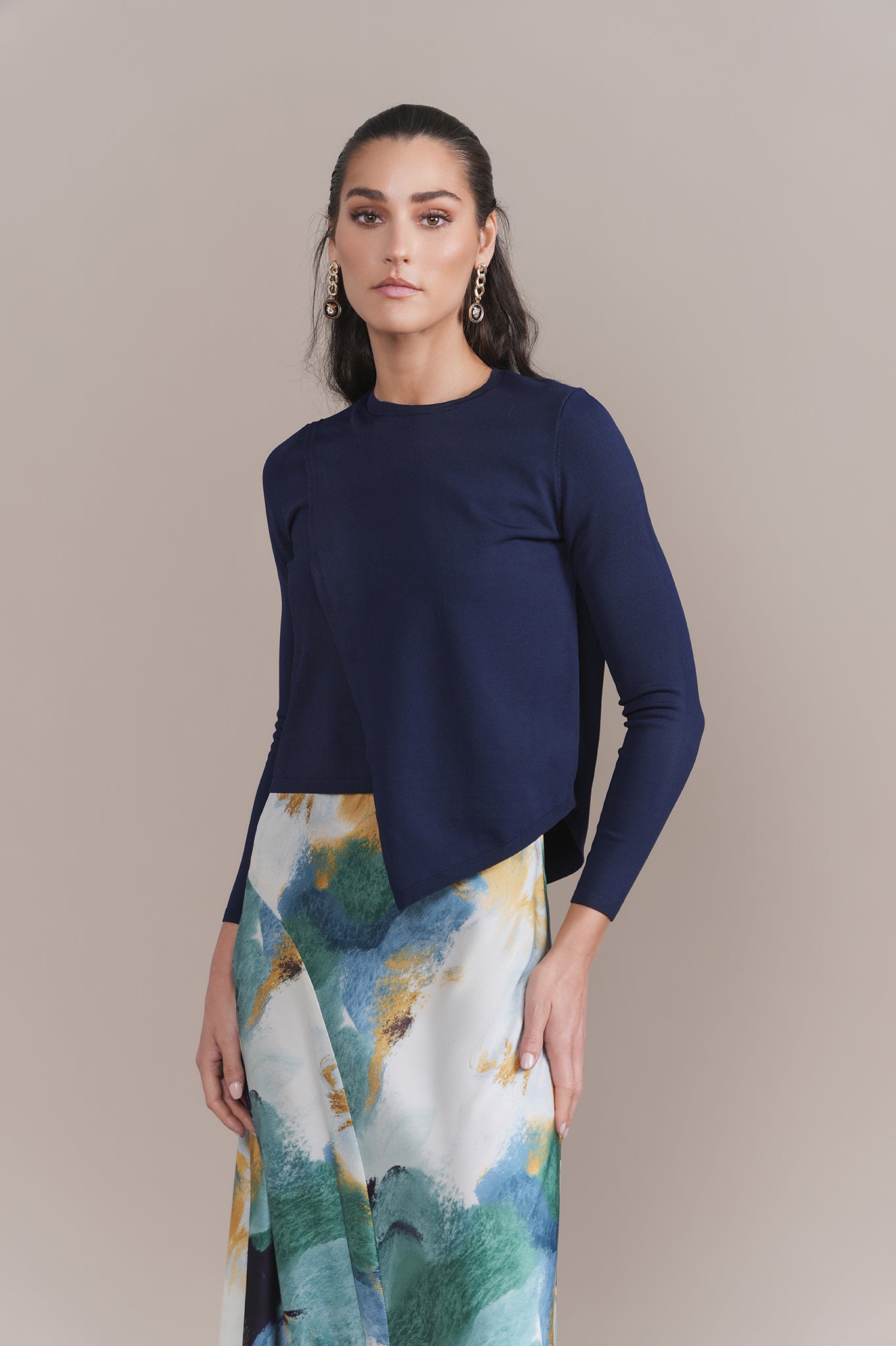 Thyme Top in Midnight Navy