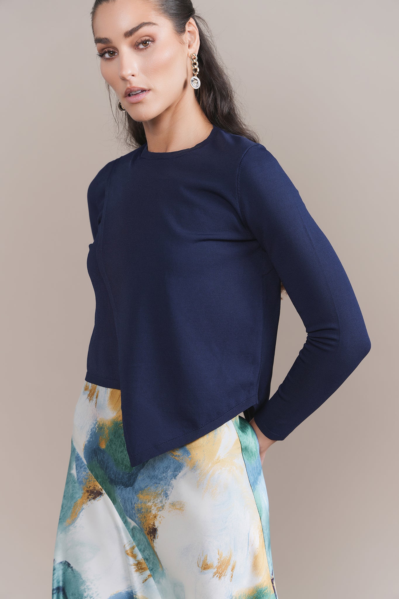 Thyme Top in Midnight Navy