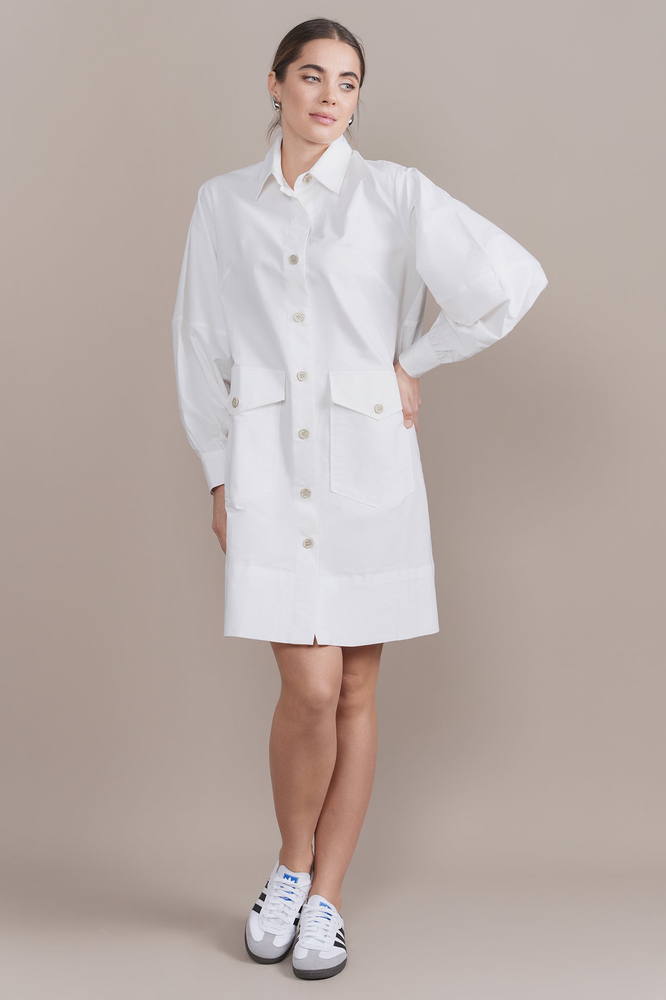 Aiden Dress in White