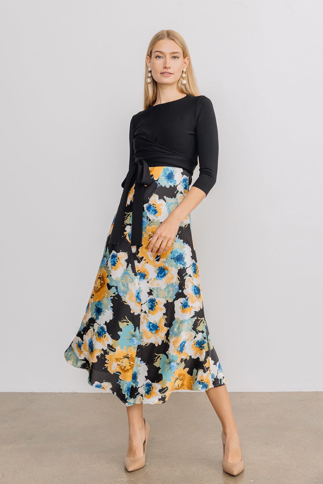 Clara Slip Dress in Giant Floral