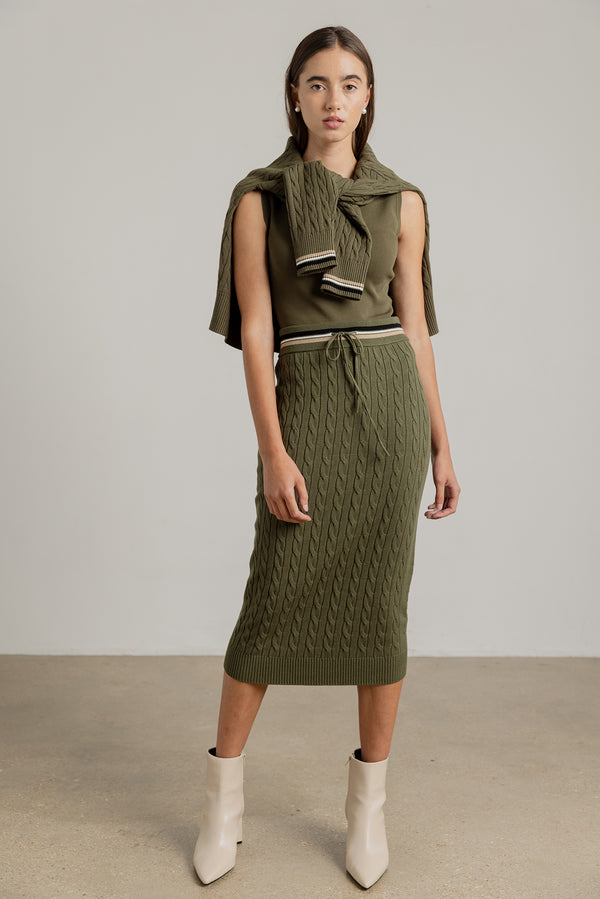 Lago Skirt in Basil