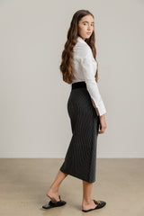 Sagara Skirt in Pinstripe