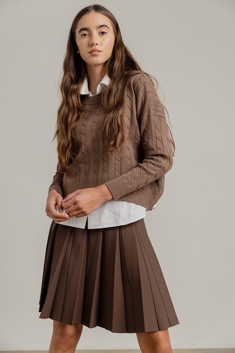 Atrio Sweater in Truffle