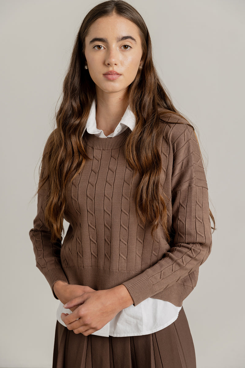 Atrio Sweater in Truffle