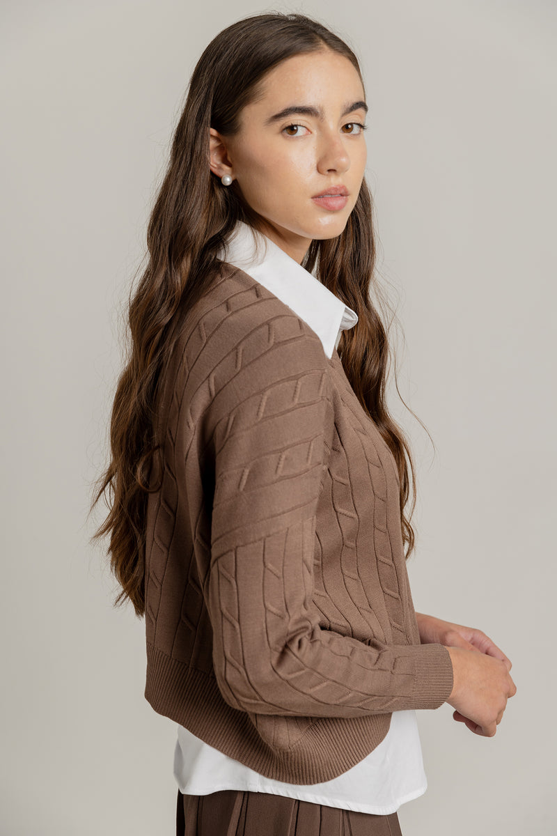 Atrio Sweater in Truffle