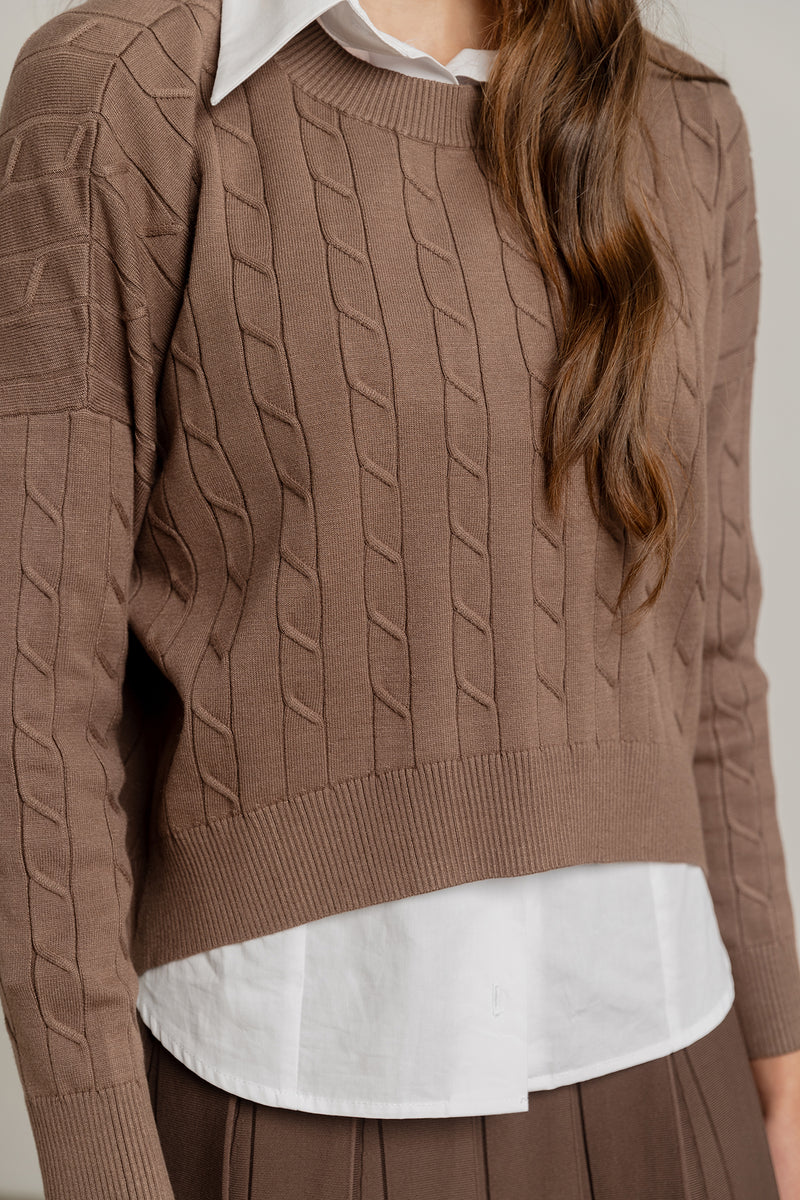 Atrio Sweater in Truffle
