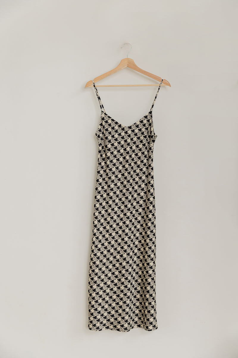 Demera Dress in Houndstooth