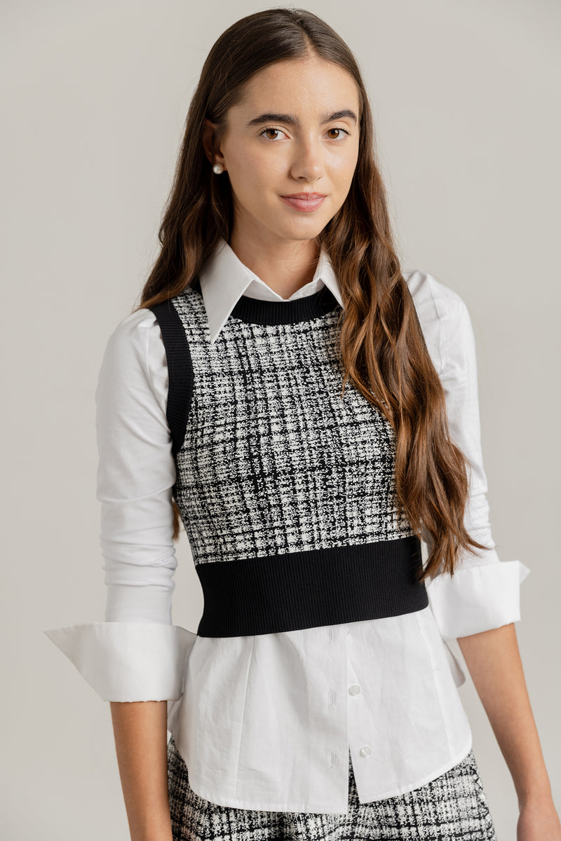 Lera Top in Tweed