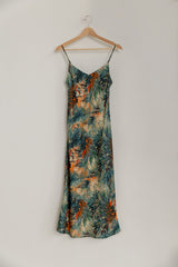 Demera Dress in Forest Print