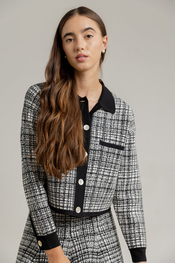 Aleia Top in Tweed