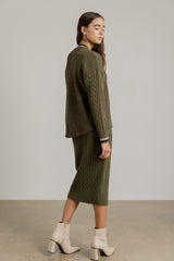 Lago Cardigan in Basil