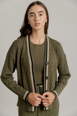 Lago Cardigan in Basil