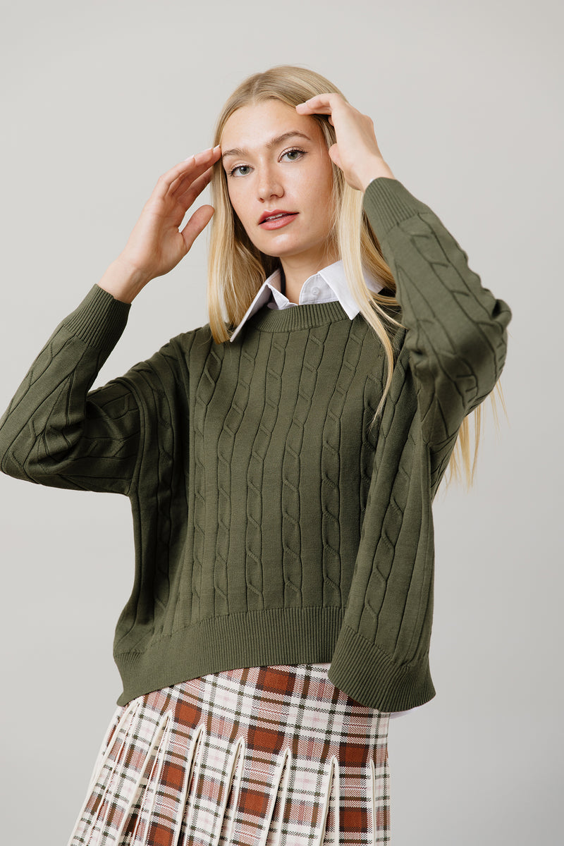Atrio Sweater in Basil