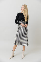Demera Dress in Houndstooth