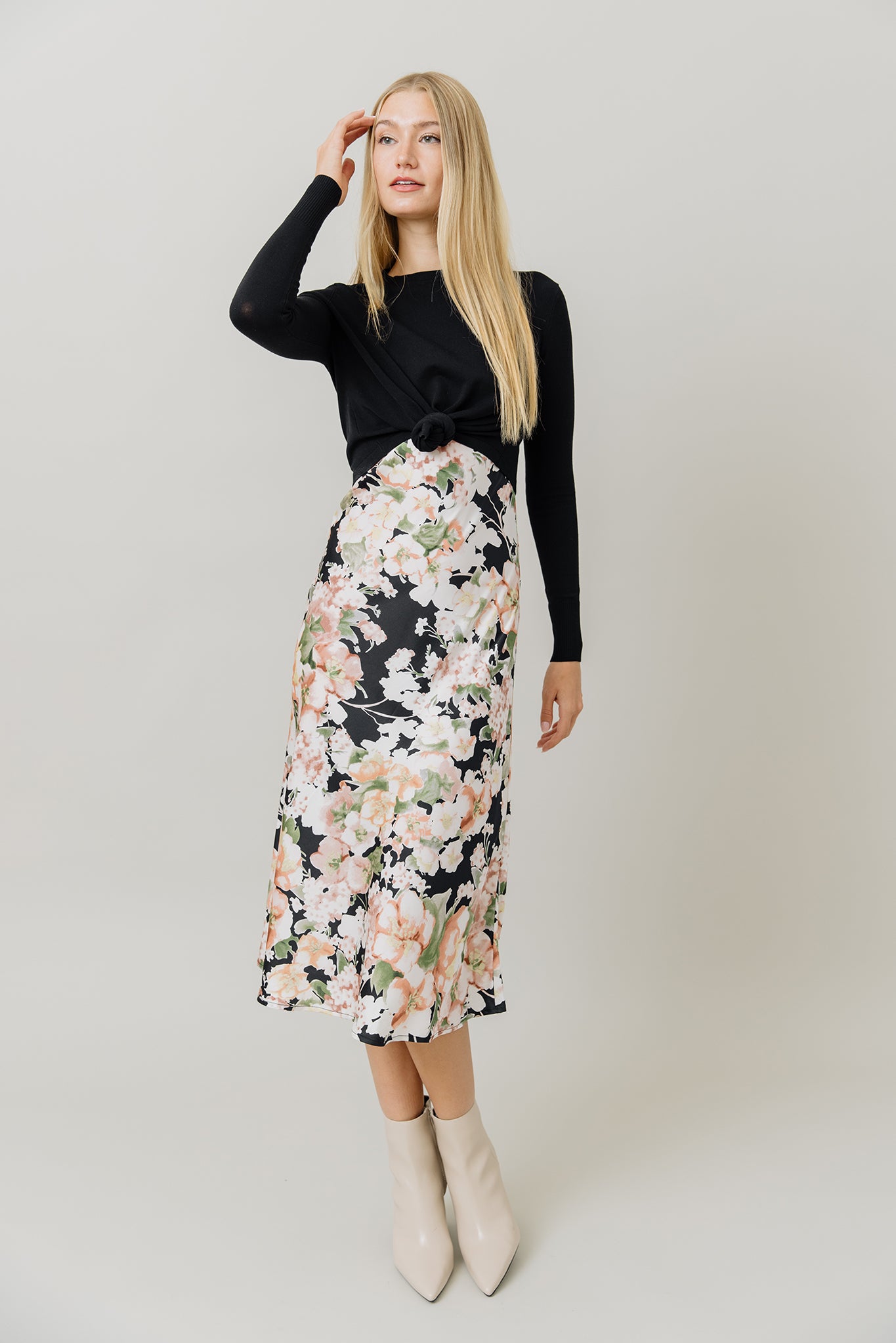 Demera Dress in Fall Bloom