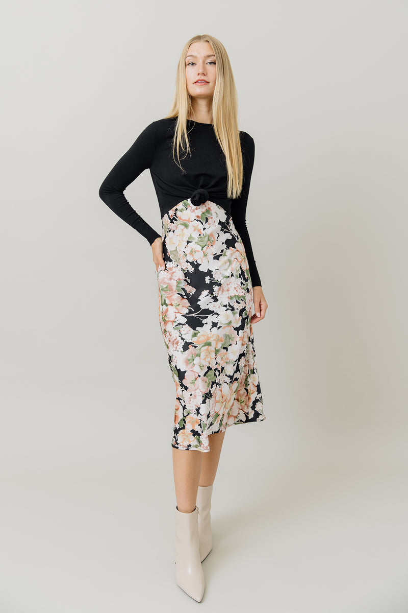 Demera Dress in Fall Bloom