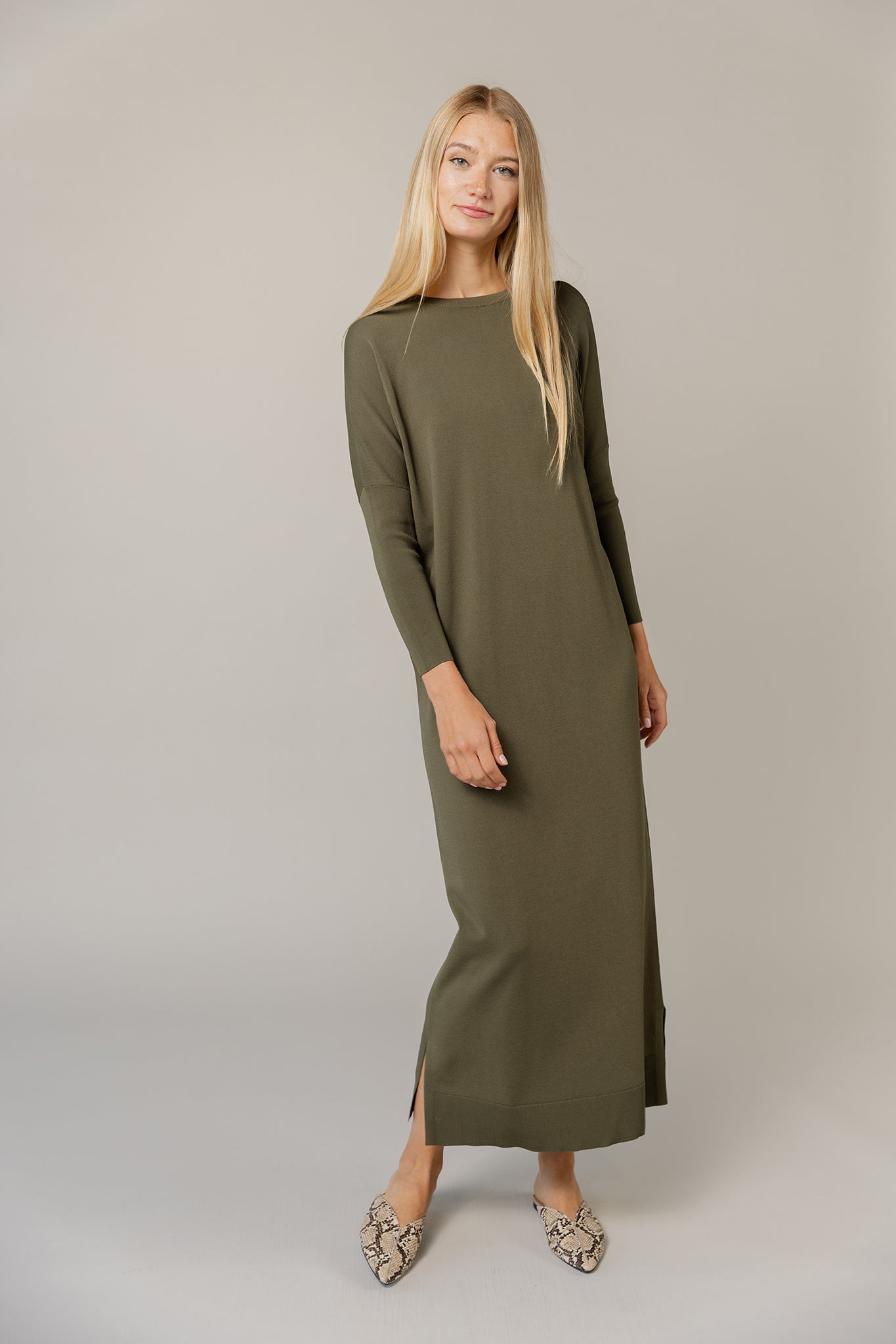 Perilla Dress in Basil