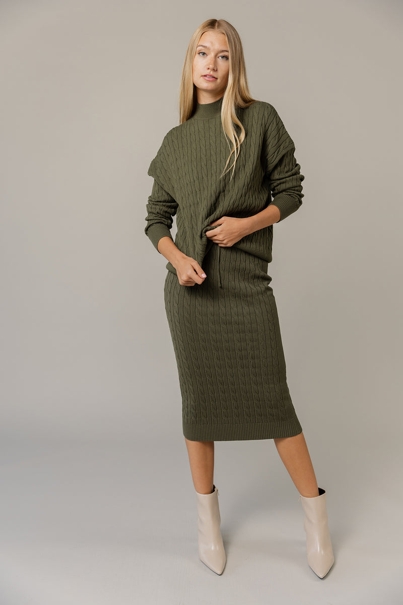 Solana Sweater in Basil