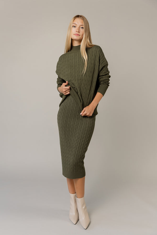 Solana Sweater in Basil