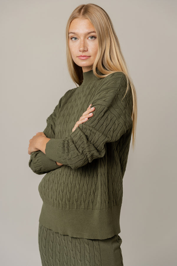 Solana Sweater in Basil