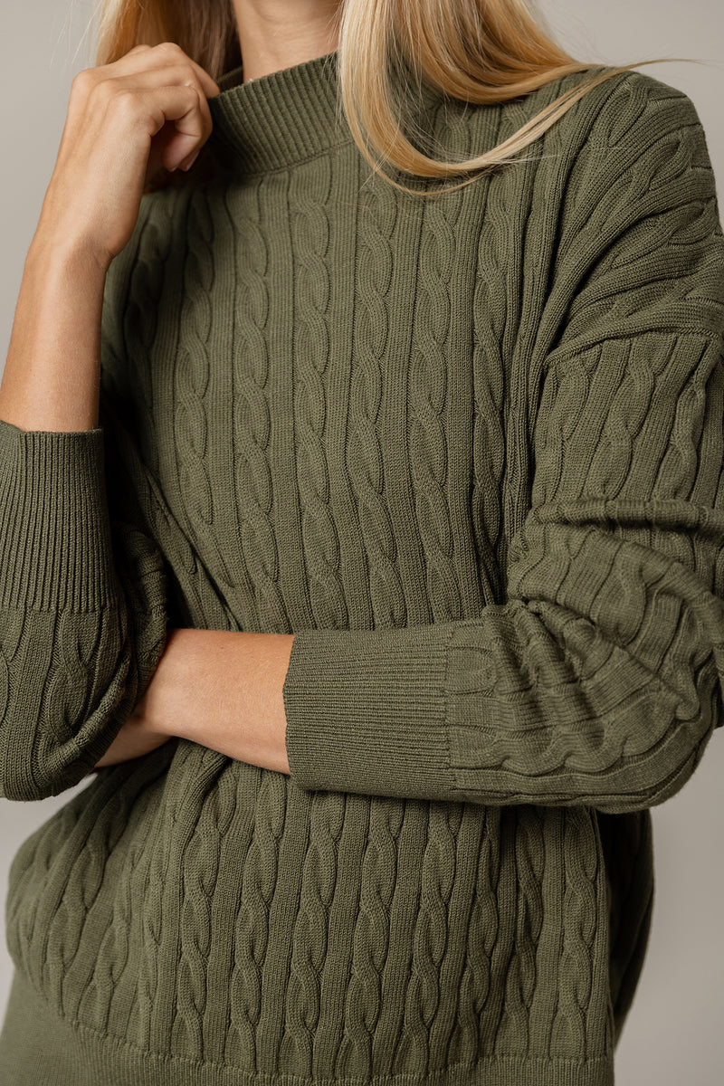 Solana Sweater in Basil