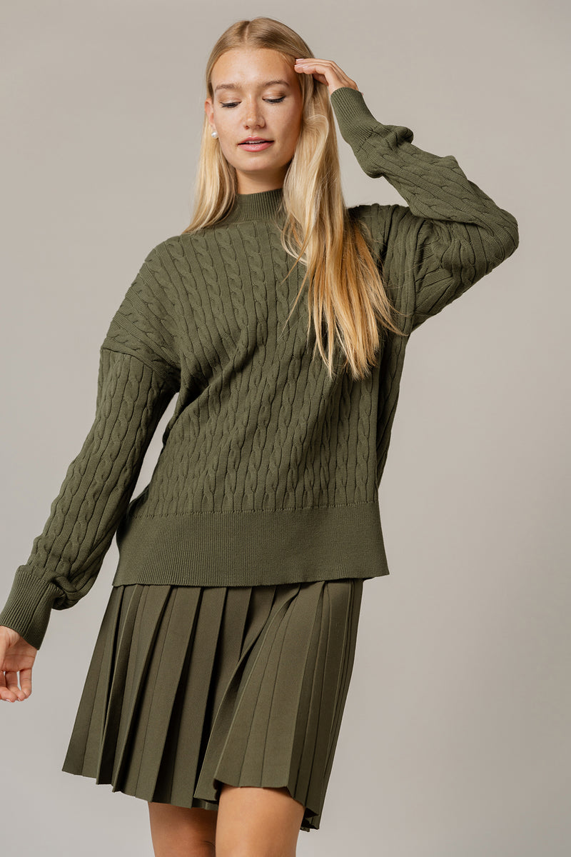 Solana Sweater in Basil