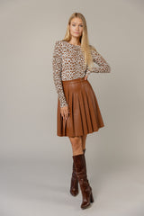 Tribeca Skirt in Caramel