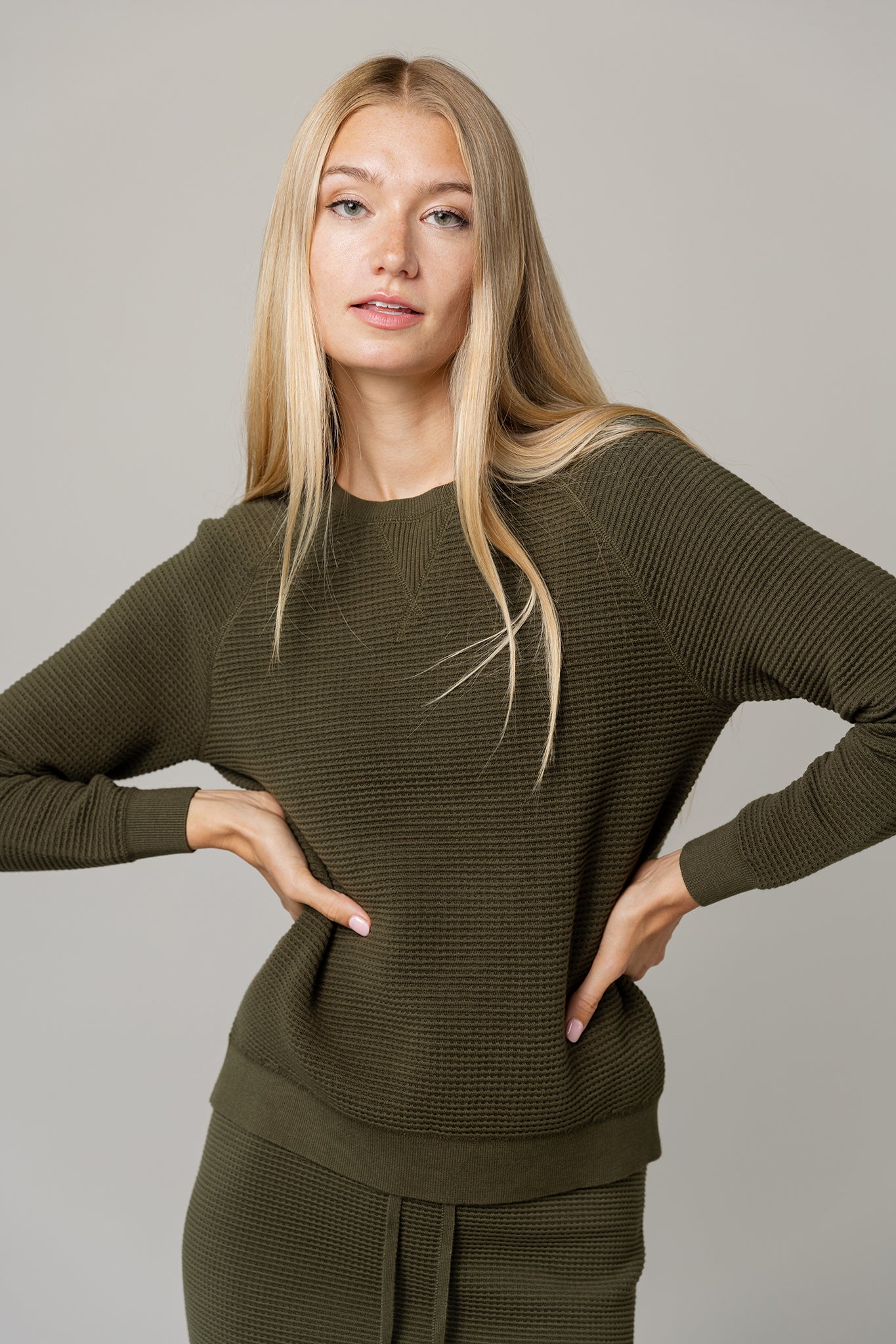Alinea Crew Neck Top in Basil