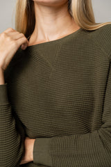 Alinea Crew Neck Top in Basil