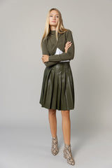 Tribeca Skirt in Basil