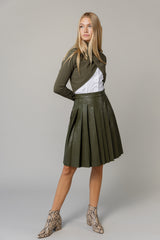 Tribeca Skirt in Basil